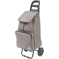Metaltex Krokus Einkaufstrolley 50 L mit Kühltasche, abnehmbare Tasche