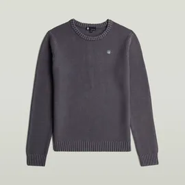 G-Star Garment Dyed Structure Knit Dunkelblau S