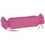 fleuresse Colours Nackenrollenbezug, Mako Satin, pink, 15 x 40 cm