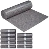 relaxdays Malervlies 10 x Malervlies 220g/m2 1x50 m grau