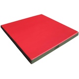 NiroSport Turnmatte 100 x 100 x 8 cm RG 25 Rot/Grün Weichbodenmatte Matte Gymnastikmatte Fitnessmatte Sportmatte Trainingsmatte Bodenmatte Schutzmatte Übungsmatte wasserdicht