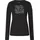 super.natural Free Ski Tickets LS Damen jet black/feather grey XL