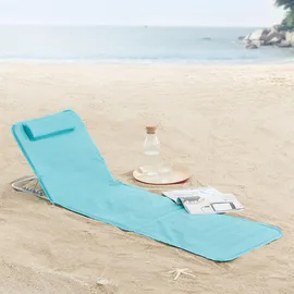 [en.casa] Strandmatte Cellorigo 160 x 42 x 49 cm Türkis