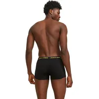JACK & JONES Boxershorts unifarben blau / grau / schwarz / weiß L 5er Pack