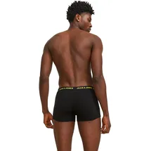 JACK & JONES Boxershorts unifarben blau / grau / schwarz / weiß L 5er Pack
