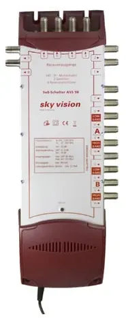 sky vision Multischalter, 8 Teilnehmer/TV, 9 Eingänge, 1x terrestrisch