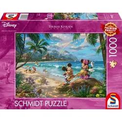 Schmidt Spiele Disney, Mickey and Minnie in Hawaii, 1000 Stück(e), Cartoons, 1 J
