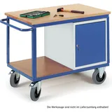 Rollcart Werkstattwagen mit Stahlschrank 600kg Tragkraft