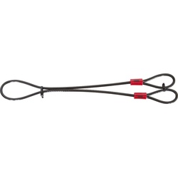 ABUS Cobra Stahlkabel, schwarz, Größe 75 cm für Männer