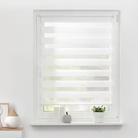 Lichtblick Duo Rollo / Doppelrollo Klemmfix 50 x 150 cm weiß