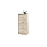 Stella Trading Kommode mit Schubladen, Eiche Sonoma Nachbildung, BxHxT 38x86x35 cm