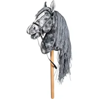 HKM Steckenpferd Hobby Horse Spielzeugpferd grau