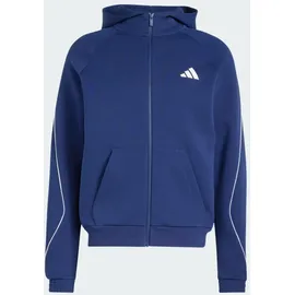 adidas STADIUM SMALL LOGO FULL-ZIP HOODIE - Dark Blue