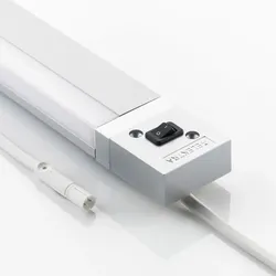 Schaltermodul LD 8010A alufarbig inkl. Anschlussleitung mit Ministecker.