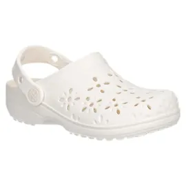 Crocs Classic Floral Cut Out Clog Beige 41