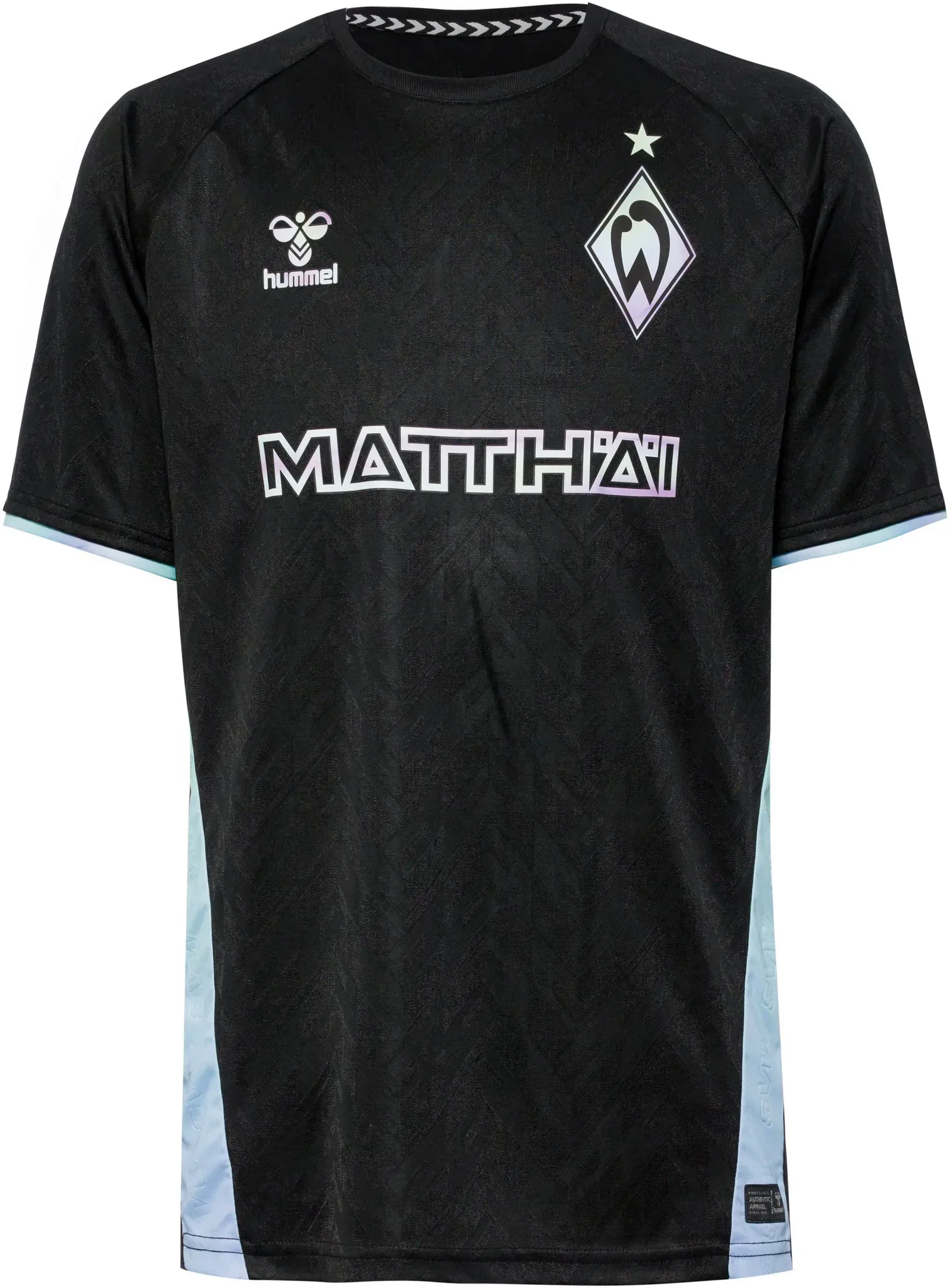 hummel Werder Bremen 24-25 3rd Teamtrikot Herren in black, Größe M - schwarz