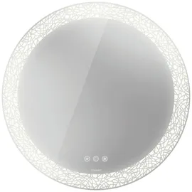 Duravit Happy D.2 Plus 90x90x5,5cm, 81 W, Lichtfelddekor radial