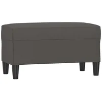 VidaXL Sitzbank Grau 70x35x41 cm Kunstleder