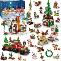 LuxusKollektion Adventskalender 2024 Kinder Weihnachts Bausatz 24 Spielset 1235 Teile