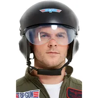Smiffy’s Top Gun Deluxe Helm, Schwarz,