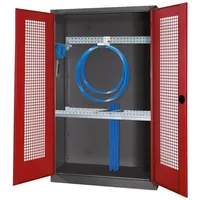 C+P Modul-Sportgeräteschrank ""Grundausstattung"" mit Lochblech-Flügeltüren, HxBxT 195x120x50 cm, Ergo-Lock