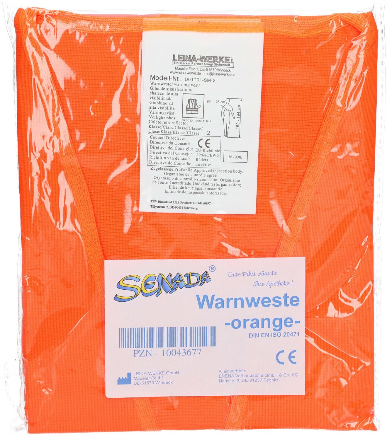Senada® Warnweste orange