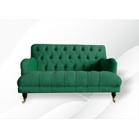 JVmoebel Chesterfield-Sofa, Luxus grüner Zweisitzer Chesterfield Design moderne Möbel grün