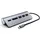 Satechi Type-C Aluminium USB Hub & Card Reader Silber