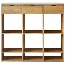 Tikamoon Bücherregal 120 x 112 x 40 cm Weiß
