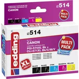 edding kompatibel zu Canon PGI-570XL + CLI-571XL CMYK
