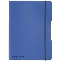 Herlitz Notizbuch DIN A5, 40 Blatt, kariert blau,