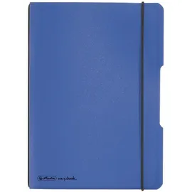 Herlitz Notizbuch DIN A5, 40 Blatt, kariert blau,