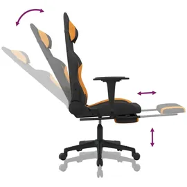 vidaXL Horus Gaming-Stuhl Schwarz/Orange