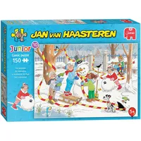 JUMBO Spiele Jan van Haasteren Junior Schneemann 150 Teile - Puzzle für Kinder ab 5 Jahren