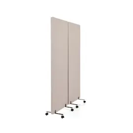 HJH Office Mobile Akustik Trennwand 2er Set Taupe