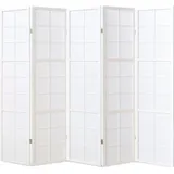 Homestyle4u Paravent Shoji in Weiß 220x175 cm 439