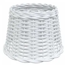 vidaXL Lampenschirm Weiß Ø30x20 cm Korbweide