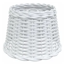 vidaXL Lampenschirm Weiß Ø30x20 cm Korbweide