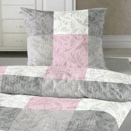 Traumschlaf Seersucker Fleur Rose 155 x 220 cm + 80 x 80 cm