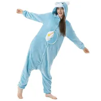 Katara Partyanzug Glücksbärchis Jumpsuit Onesie für Erwachsene S-XL, Karneval, Kigurumi - Glücksbärchi Schlummerbärchi blau XL (175-185cm) blau Körpergröße XL (175-185 cm)