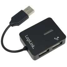 Logilink USB 2.0 Hub 4-Port Smile 4 Port Schwarz