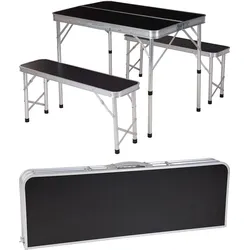 Tisch-Set mit Stühlen  Aluminium EINHEITSGRÖSSE