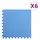 vidaXL Bodenmatten 6 Stk. 2,16 m2 EVA-Schaumstoff Blau