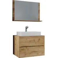 VCM my bath Badmöbel-Set Lendas M 915203 honig-eiche 81,0