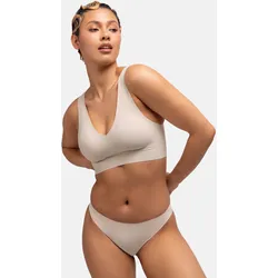 Bralette DORINA, Damen, Gr. M, N-Gr, beige, Obermaterial: 85% Polyamid, 15% Elasthan, unifarben, Basic, bequem, BHs, mit nahtlosem Designkonzept