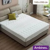 AMBINESS Matratzen Topper Memory Foam | 7 Größen | 80x200cm - 180x200cm | 5cm Dicker Memory-Schaum | orthopädisch temperaturregulierend Maschine... - Weiß