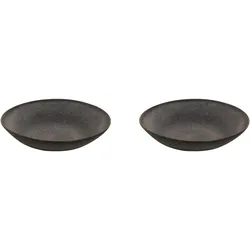 Palmer tiefe Teller-Set HOUSTON, 2 x Suppenteller aus  Ø  22 cm, Spülmaschinenfest, Ofen- & Mikrowellengeeignet, moderne Pasta-Teller tief, Geschirr
