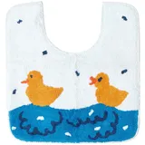 Homescapes WC-Vorleger Ententeich 45/50 cm, Baumwolle,