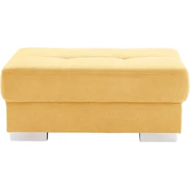 sit&more Hocker Santorini Luxus-Microfaser 99 x 41 x 65 cm Gelb