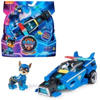 Spin Master PAW Patrol Mighty Kinofilm, Superhelden-Fahrzeug Spielzeugauto von Chase mit Welpenfigur, Polizeiauto mit Licht- und Geräuscheffekten, Spielzeug für Kinder ab 3 Jahren